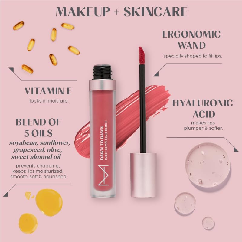 House Of Makeup Hydrating Liquid Lipstick | Nude Lipstick Shades | Comfy Liquid Lipsticks For Women | Everyday Nude Shade Lipstick | Liquid Matte Lipstick | 5 ml | (Honey Coral)