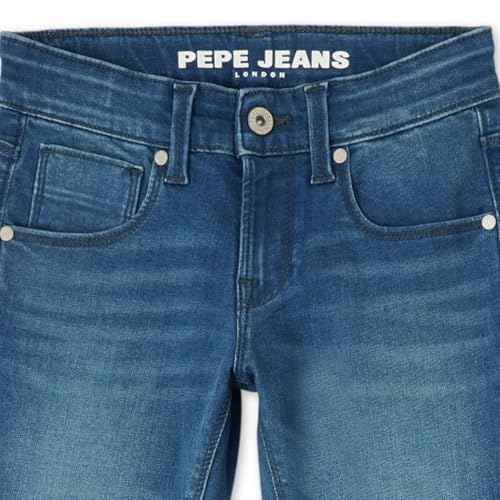 Pepe Jeans Boy's Slim Jeans (PB202189Q03_Dark Used_Mid Indigo Blue