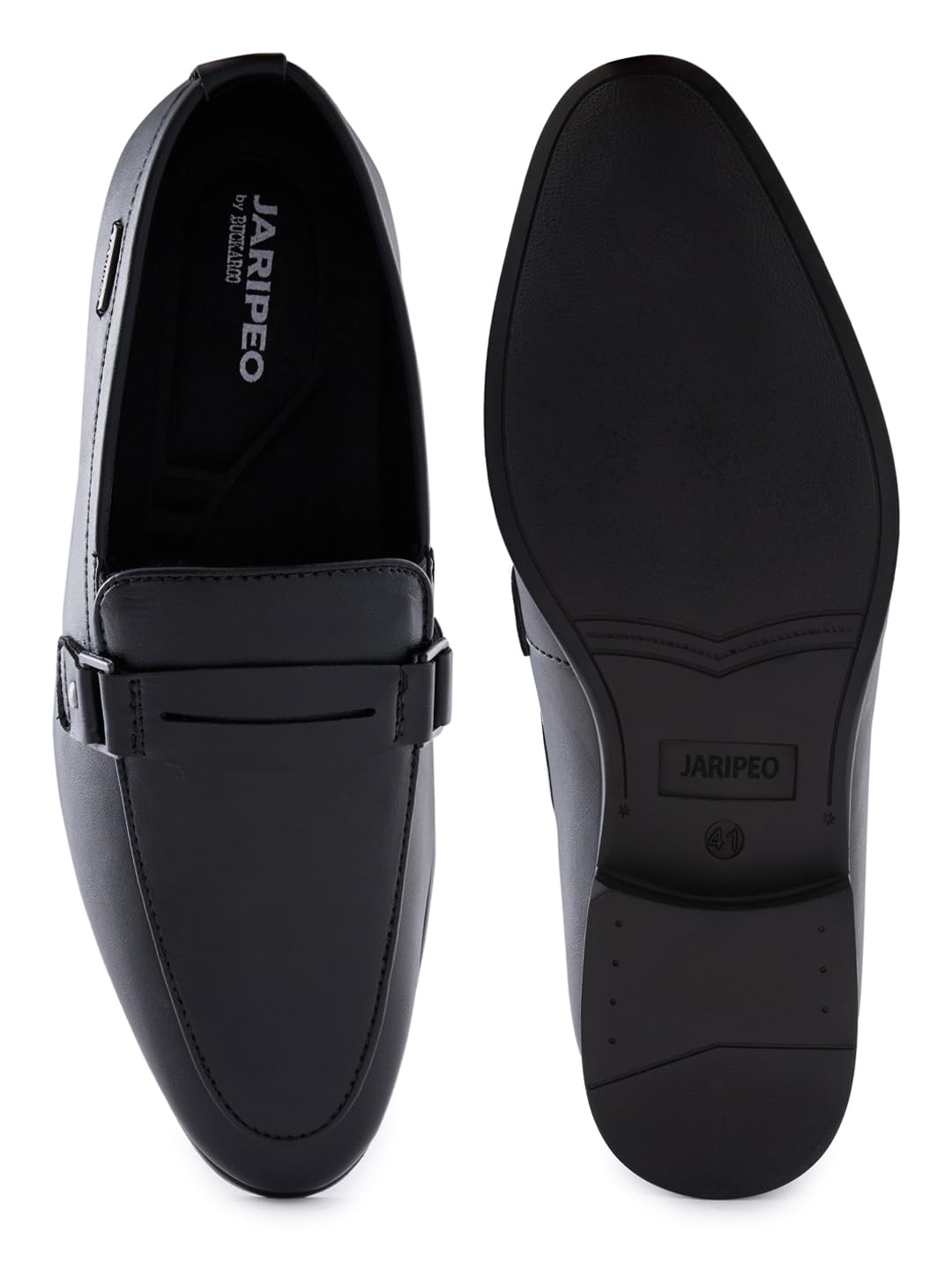 Buckaroo Jaripeo Vegan Leather Black Casual Shoes for Men: Noble