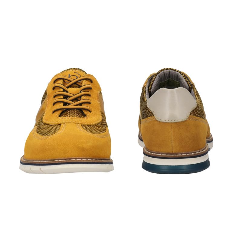 Bugatti Simone Comfort Yellow Men's Wide Sneakers - UK 10