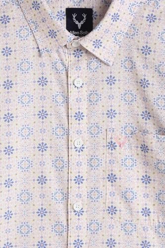 Allen Solly Boys Pink Print Casual Shirt