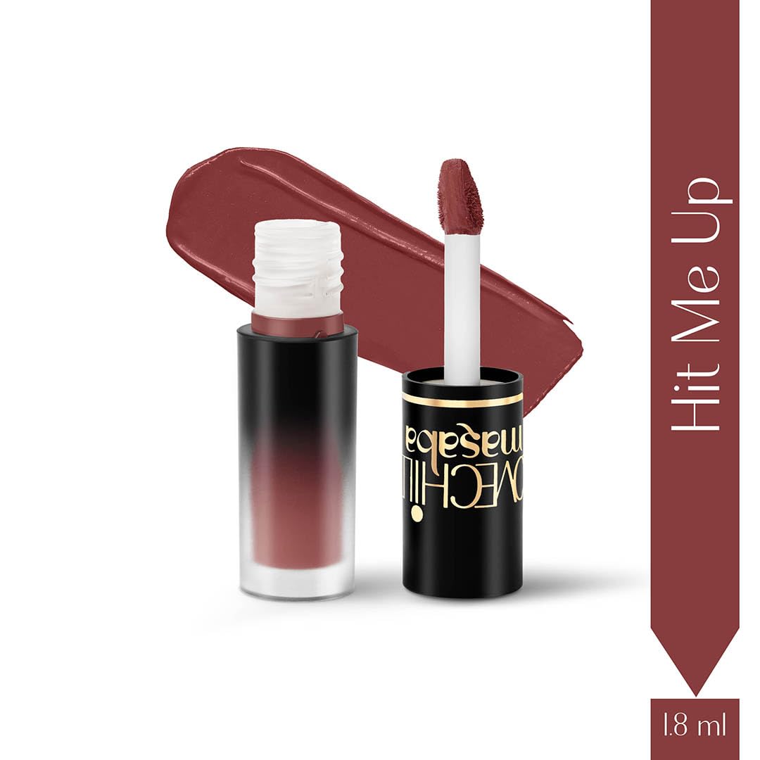 LoveChild Masaba Pocket Liquid Lipstick, Pack of 3 Transfer-Proof, Hydrating Matte Shades with Free Pouch, Hyaluronic Acid, Jojoba Oil & Vitamin E for Long-Lasting, Nourished Lips, Combo 2, 5.4ml