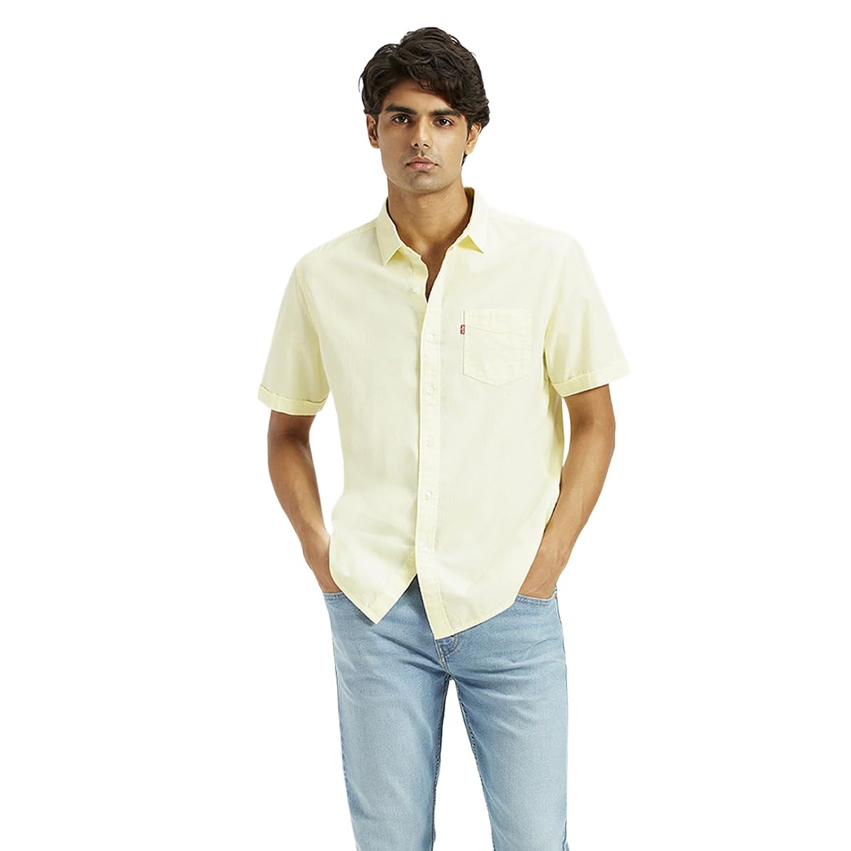 Levi's Men's Regular Fit Shirt (32908-0366_Yellow