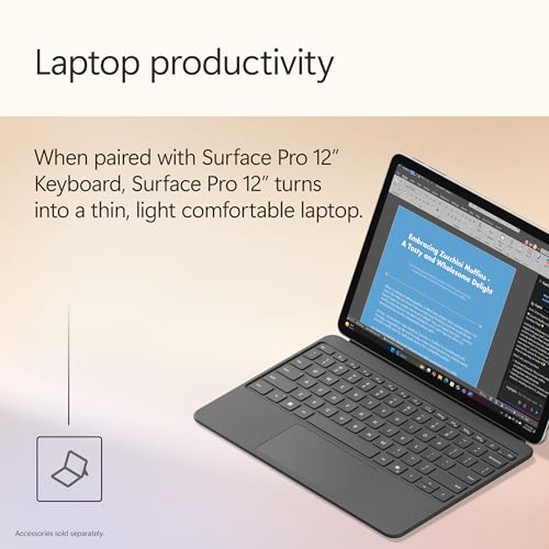 Microsoft Surface Pro 12" - Windows 11 Home - Copilot+ PC - LCD PixelSense Touchscreen - Snapdragon X Plus (8 Core) - 16GB RAM - 512GB SSD - Platinum. with Microsoft 365 for 6 Months*