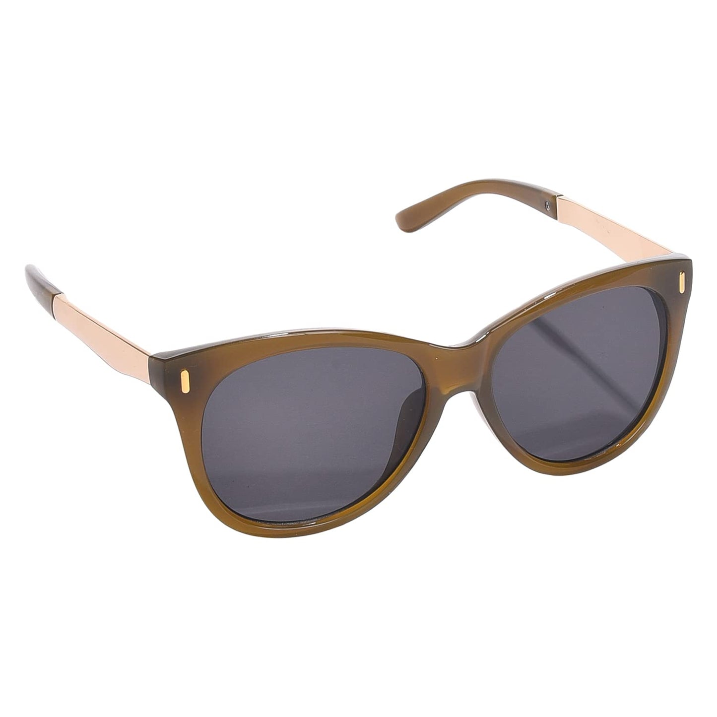 Haute Sauce Brown Wayfarer Sunglasses for Women & Girls | Tinted Black Lens | Goggles, Glasses, Shades, Eyewear, Chasma, Glares for women | accessories for women | Cool, Funky, Stylish ladies sunnies