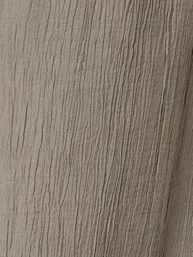 Max Women Textured Wide Leg Trousers (Grey_XL-XXL)