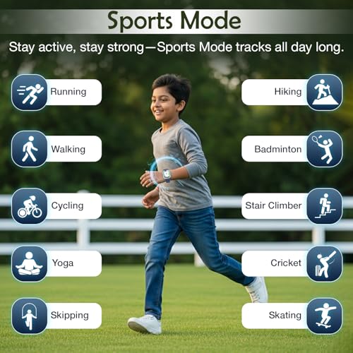 sekyo 'Spark' Kids Smart Watch | Activity Tracker, Games, Class Mode, Parent Control App, Good Habit App, Waterproof, Alarm, Calculator, Calendar, Flashlight, Stopwatch (Pink)