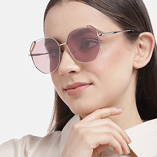 Carlton London Women Round Sunglasses With UV Protected Lens, Brown