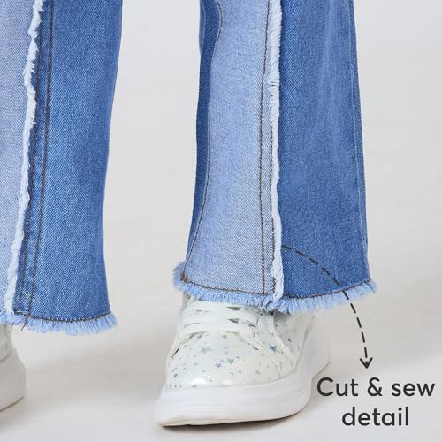 Hopscotch Girls Clean Look Cotton Jeans in Blue Color for Age (2-3 Years)