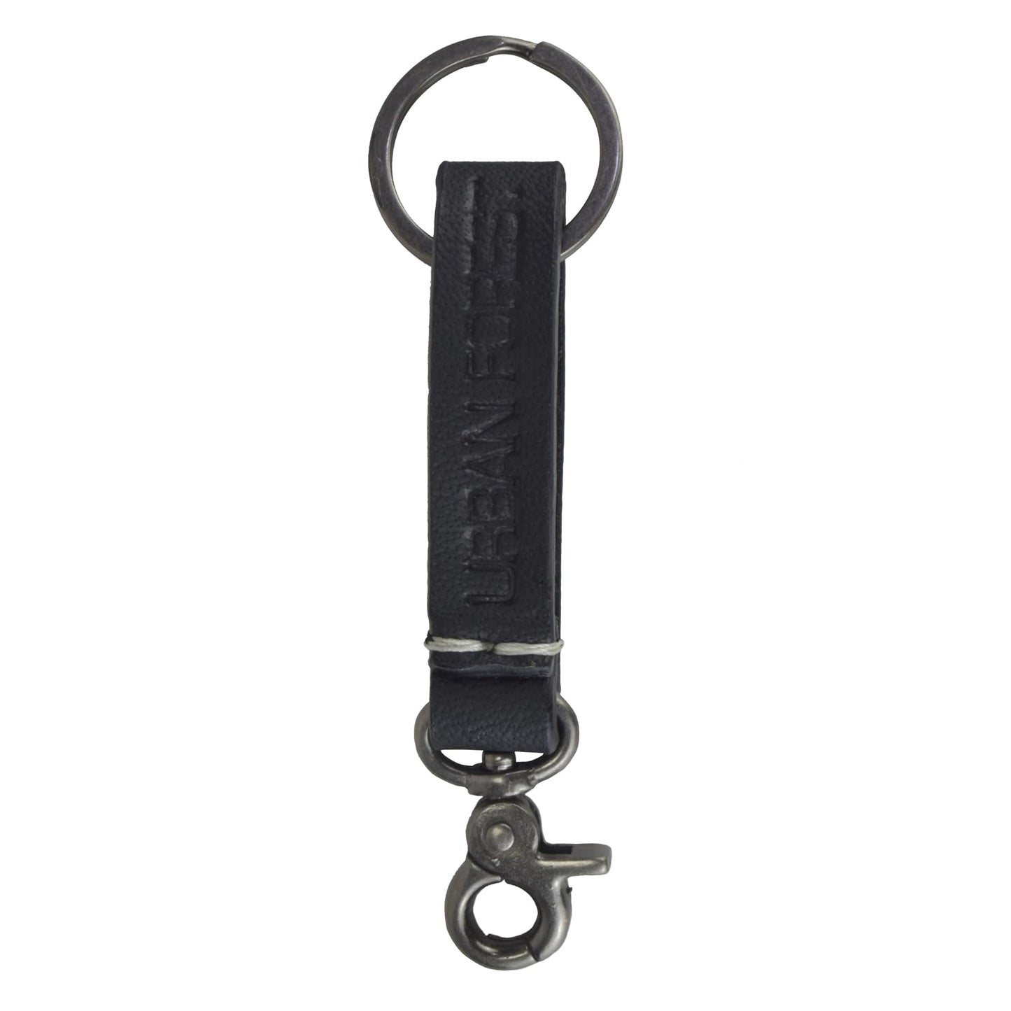 URBAN FOREST Saul Nappa Black/Sand Leather Wallet, Black Pen & Keychain Combo Gift Set for Men