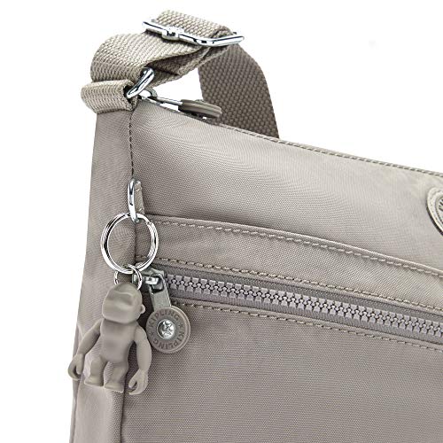 Kipling womens Izellah Crossbody Bag, Grey Gris, 12.25 L X 9.25 H X 5 D US