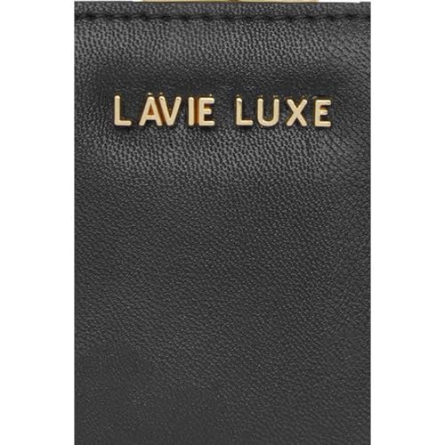 Lavie Zipper Frame PU Women's Casual Wear Wallet (Black, Small)