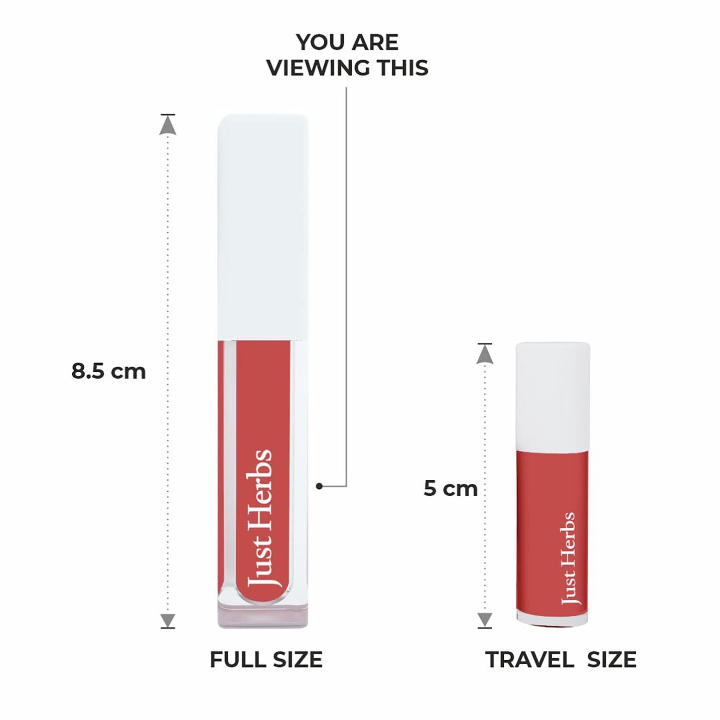 Just Herbs Ayurvedic Creamy Matte Long Lasting Liquid Lipstick, Lightweight & Hydrating Lip Colour with Liquorice & Sweet Almond Oil - Soft Pink Berry