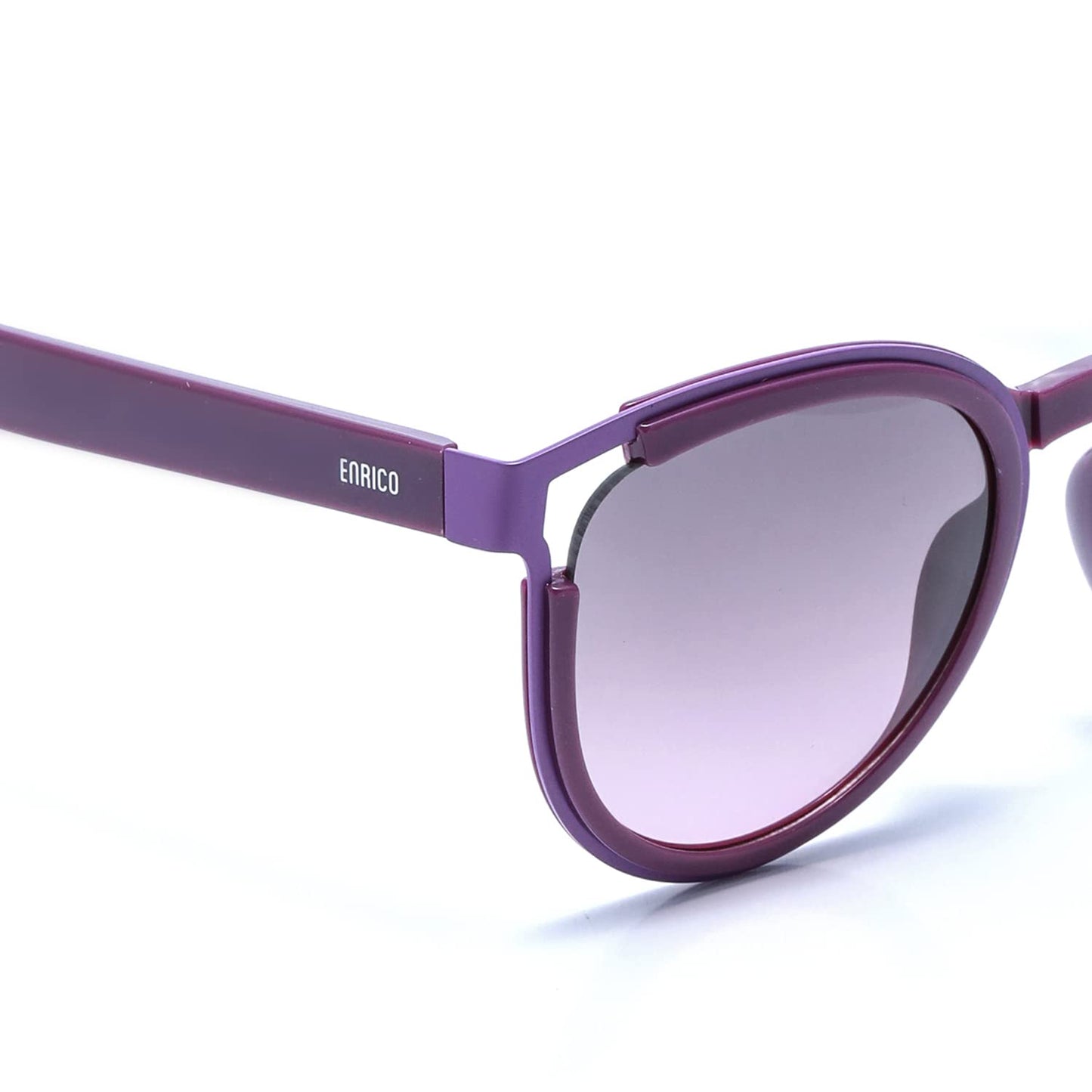 ENRICO Boldylocks Sunglasses for Women with Blue Cateye Frames | Polycarbonate Material |Adults-Women Polarized Sunglass with Cover Case | Goggles for women sunglasses (Extra Large)