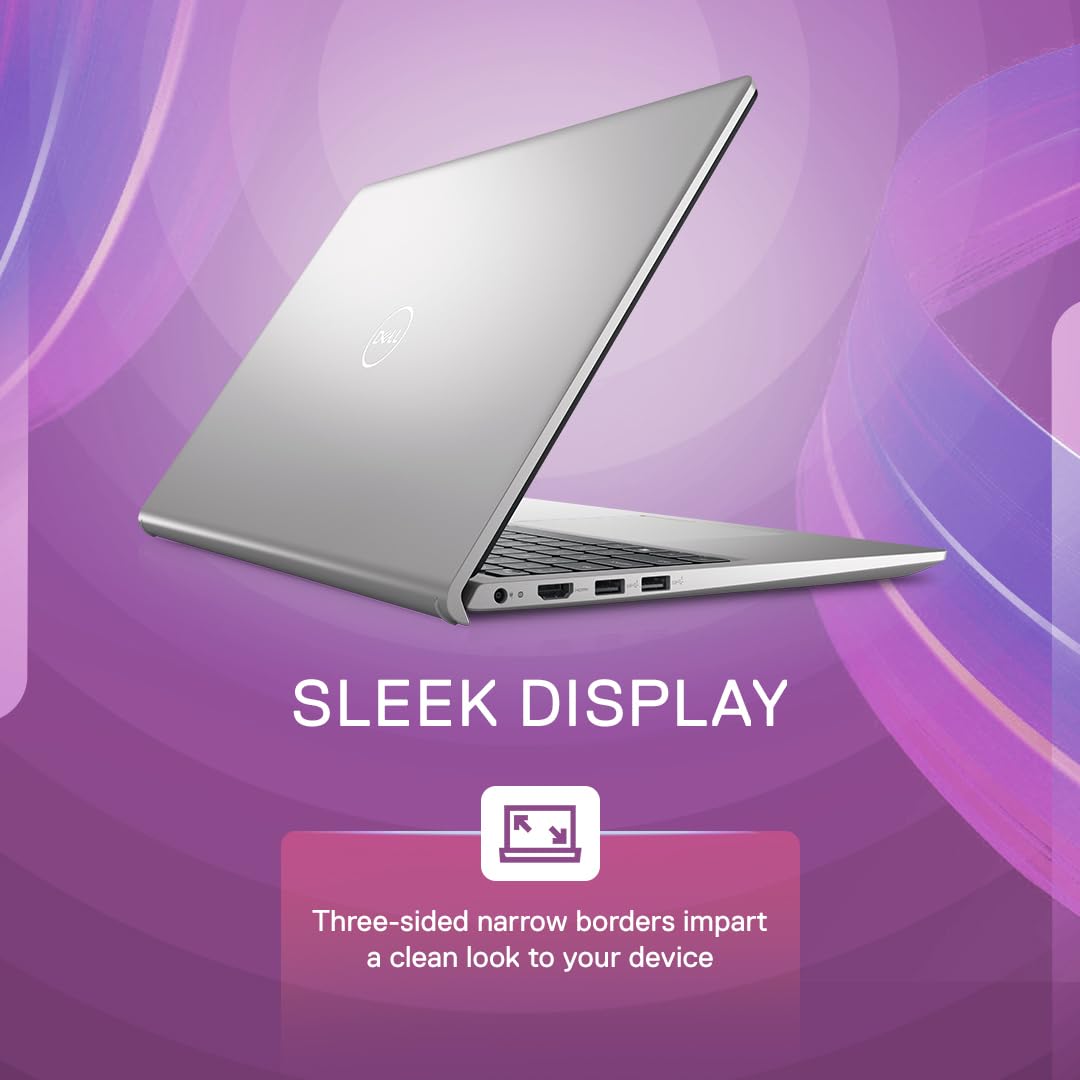 Dell 15, Intel Core i3 13th Gen - 1305U, 8GB DDR4 RAM, 512GB SSD, FHD 15.6"/39.62 cm, Windows 11, MSO'21, Titan Grey, 1.69kg, 120Hz 250 nits Display, 15 Month McAfee, Thin & Light Laptop