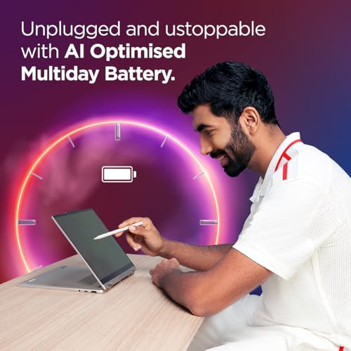 Lenovo Yoga 7 2-in-1 Intel Core Ultra 7 256V,Copilot+ AI PC(16GB RAM/1TB SSD/14(35.5cm) WUXGA OLED/47 Tops/Win 11/Office Home 2024/Digital Pen/1Yr ADP/Seashell/1.38Kg), 83JQ000VIN Convertible Laptop
