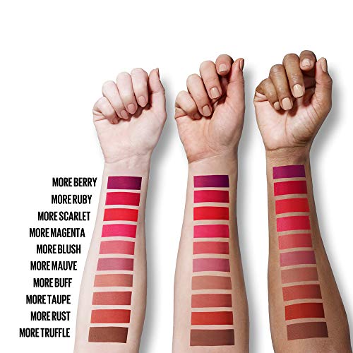 Maybelline New York Color Sensational Ultimatte Matte Lipstick, Non-Drying, Intense Color Pigment, More Buff, Pink Beige, 0.06 oz