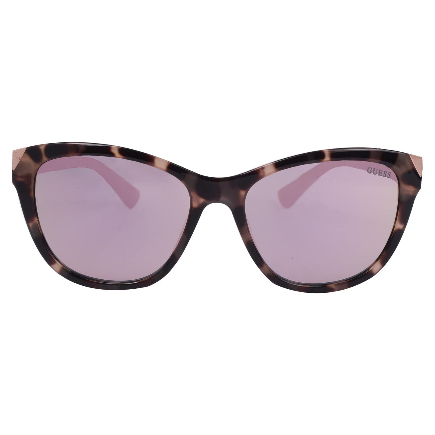 GUESS Mirrored Cat Eye Women's Sunglasses 7398 55C|55|Pink Color Lens
