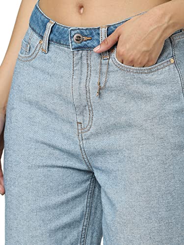 ONLY Straight Fit Jeans(242288801_Medium Blue Denim_30)