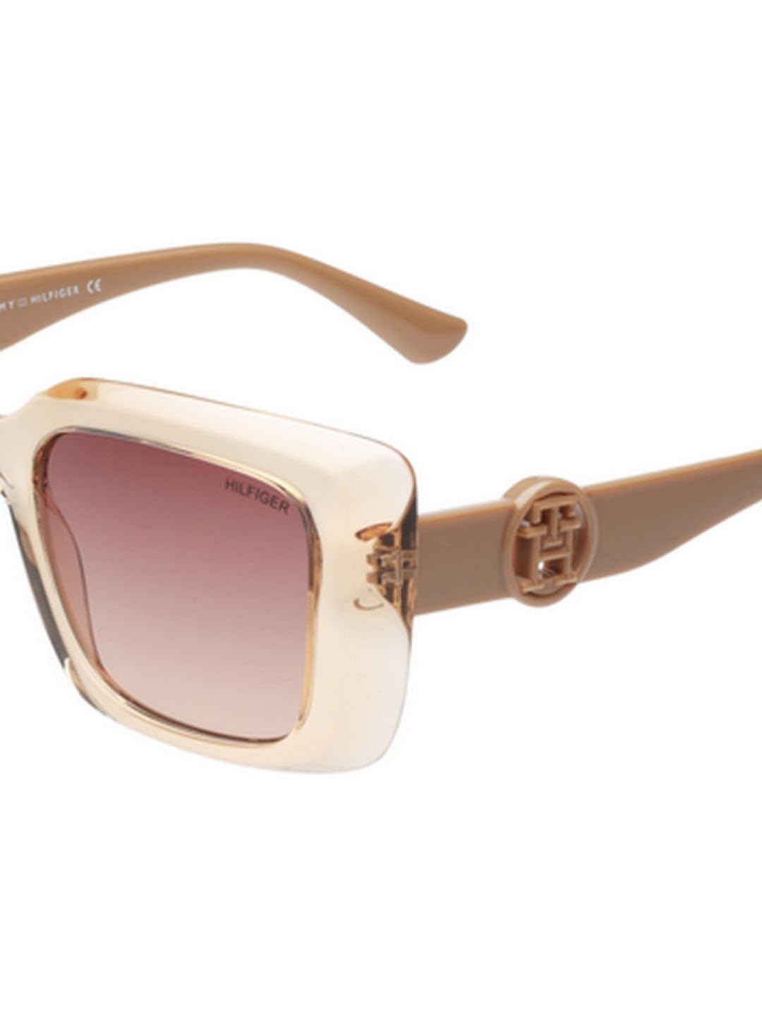 Tommy Hilfiger Sunglasses | Brown Lens | Brown Frame | Full Rim Square Shape Branded Latest and Stylish Non Polarized Eyewear | 100% UV Protection | Women Sunglasses| Size Medium | TH 1593 C3 52