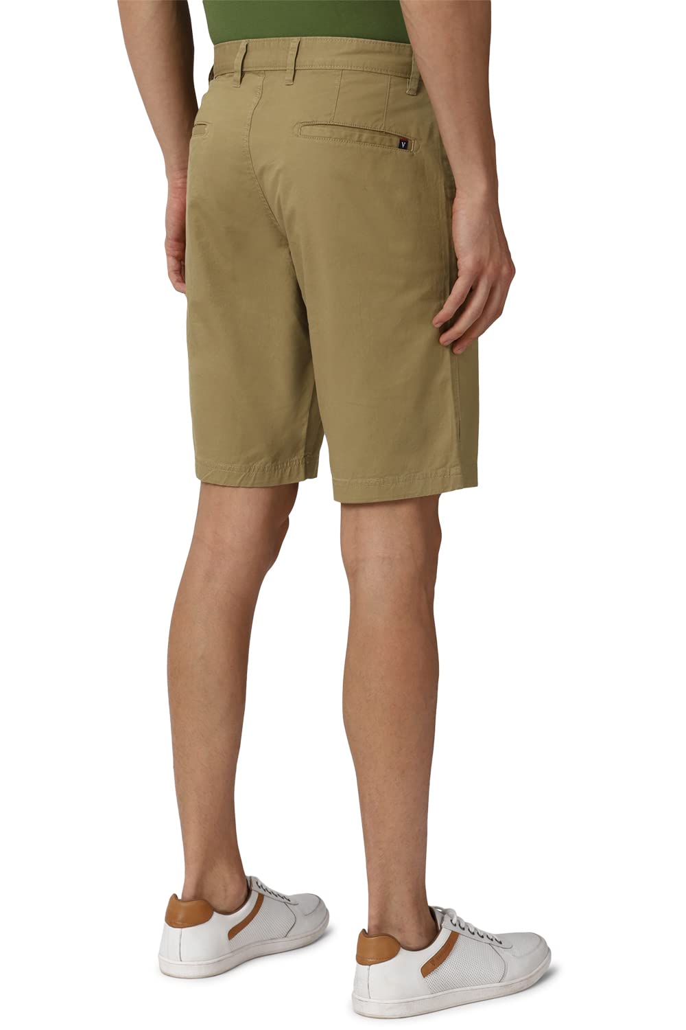 Van Heusen Men's Chino Shorts (VSSRWRGFP64304_Khaki_XL)