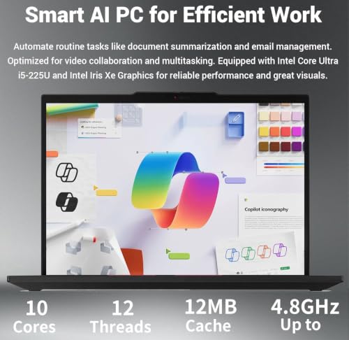 Lenovo ThinkPad T14 14" WUXGA Intel Core Ultra 5 225U Business AI Laptop,