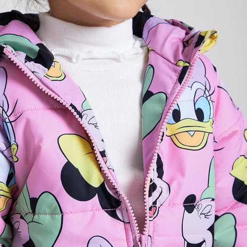 Hopscotch Girls Full Sleeves Pink Minnie Mouse Puffer Jacket (4-5 Years)