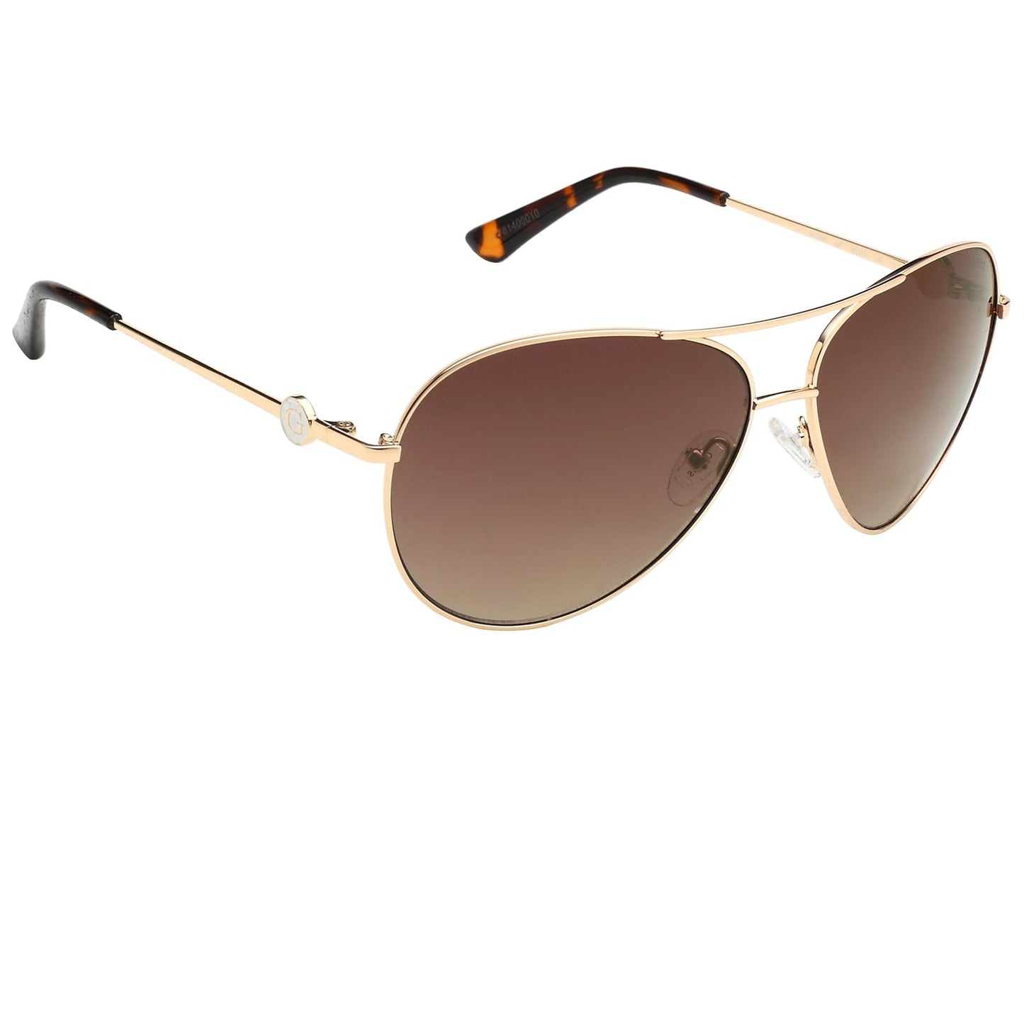 GUESS Women's 0 Sunglasses, Gold, 64