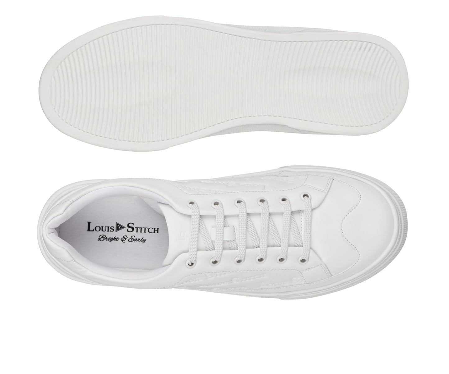 LOUIS STITCH Canadian White Shoes for Men | Lightweight Shoes | Comfortable & Durable All-Day Sneaker| LSP-SNK-LSEMWH