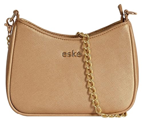 eske Jena - Vegan Leather Shoulder Bag For Women - Preimum, Stylish Handbag for Ladies (Stone Saffiano)