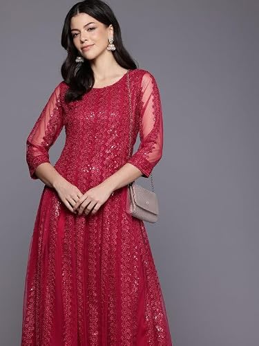 Ahalyaa Womens Printed Ethnic Dress