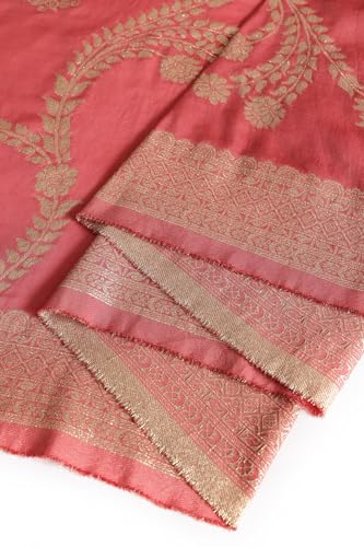 Soch Womens Pink Muslin Embroidered Suit Set With Zari