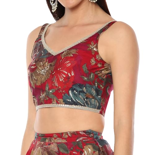 Rangriti Women's Modal Skirt Sets (HVYFSTV20122AW24PNK_Pink_M)