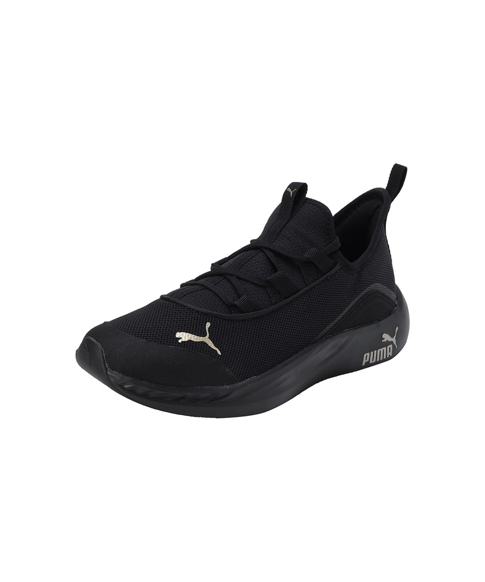 Puma Womens Better Foam Legacy WN's Black-Gold Running Shoe