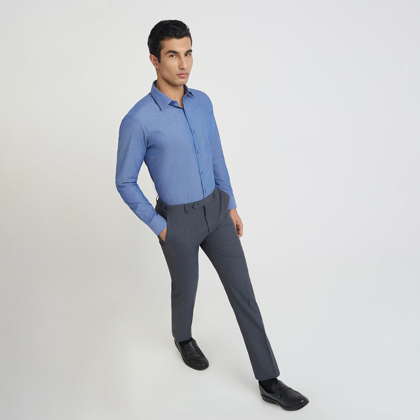 Raymond Medium Blue Shirt (Size: 40)-RMSZ11701-B5