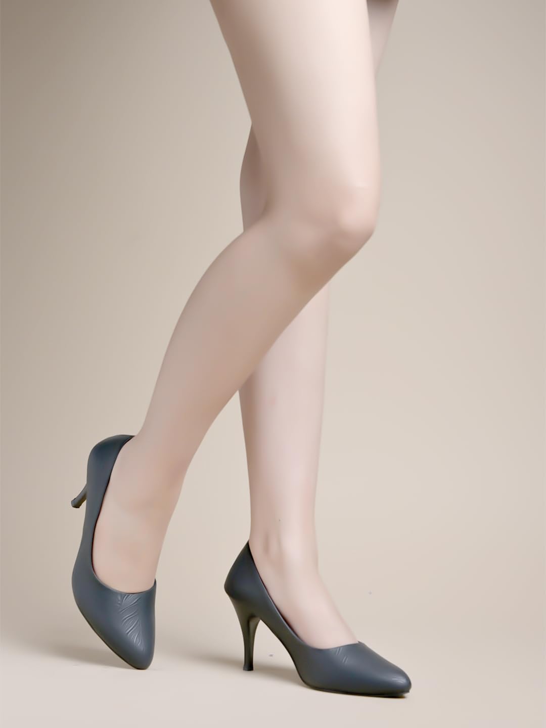 Shoetopia Classy Black Pointed Toe Pumps for Women & Girls /EU41