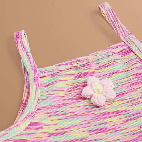 Hopscotch Girls Full Sleeves Pink Floral Applique Casual Dress (3-4 Years)