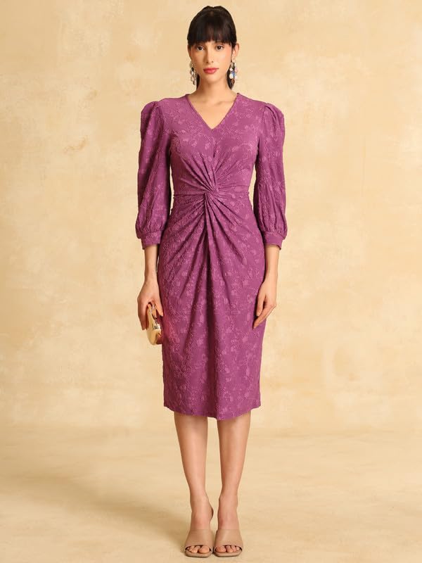Kazo Adeline Midi Dress Purple