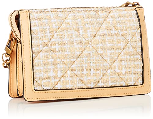 Guess Pale Peach Quilted Abey Multi Shoulder Bag