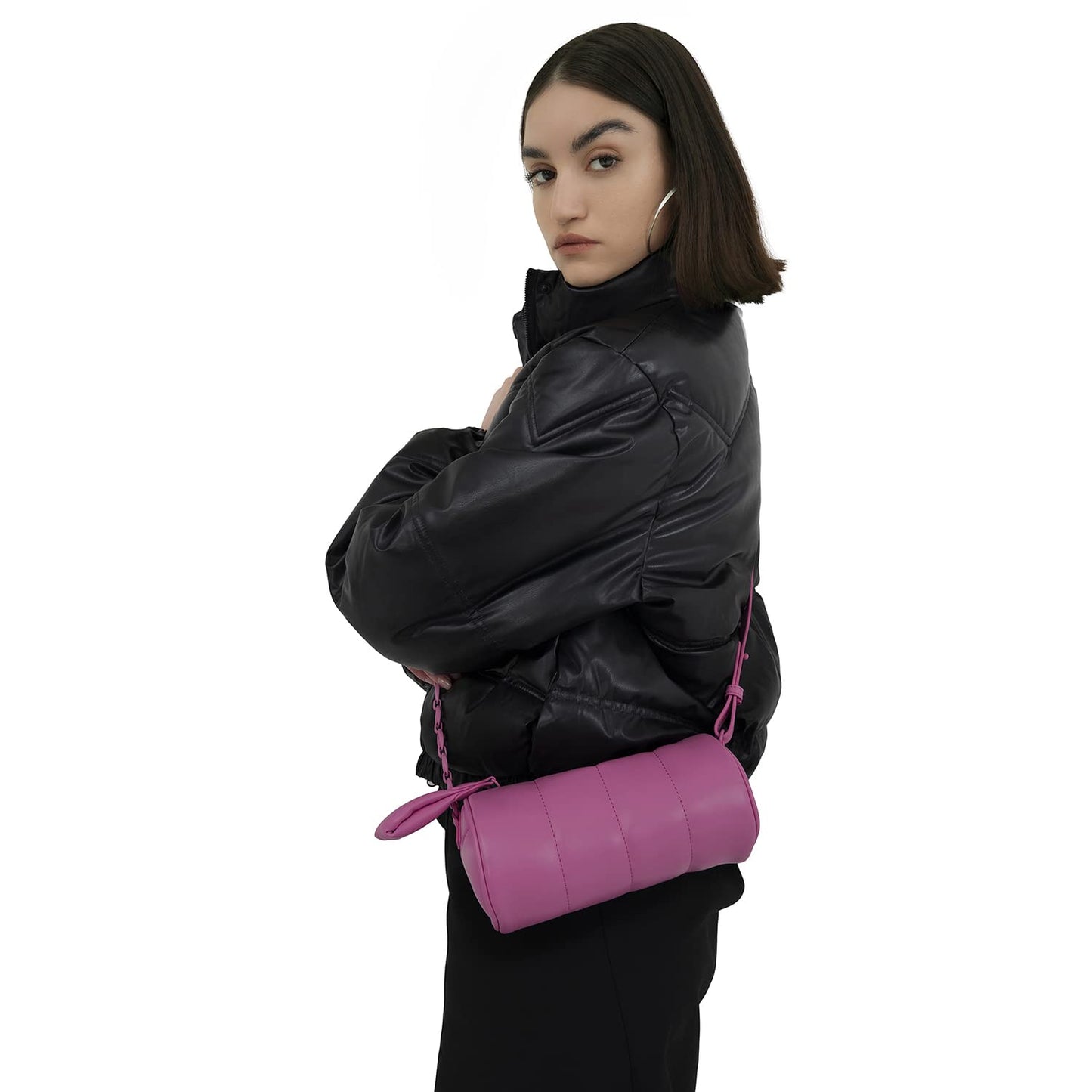 Miraggio Esme Pink Women's Quilted Sling Bag