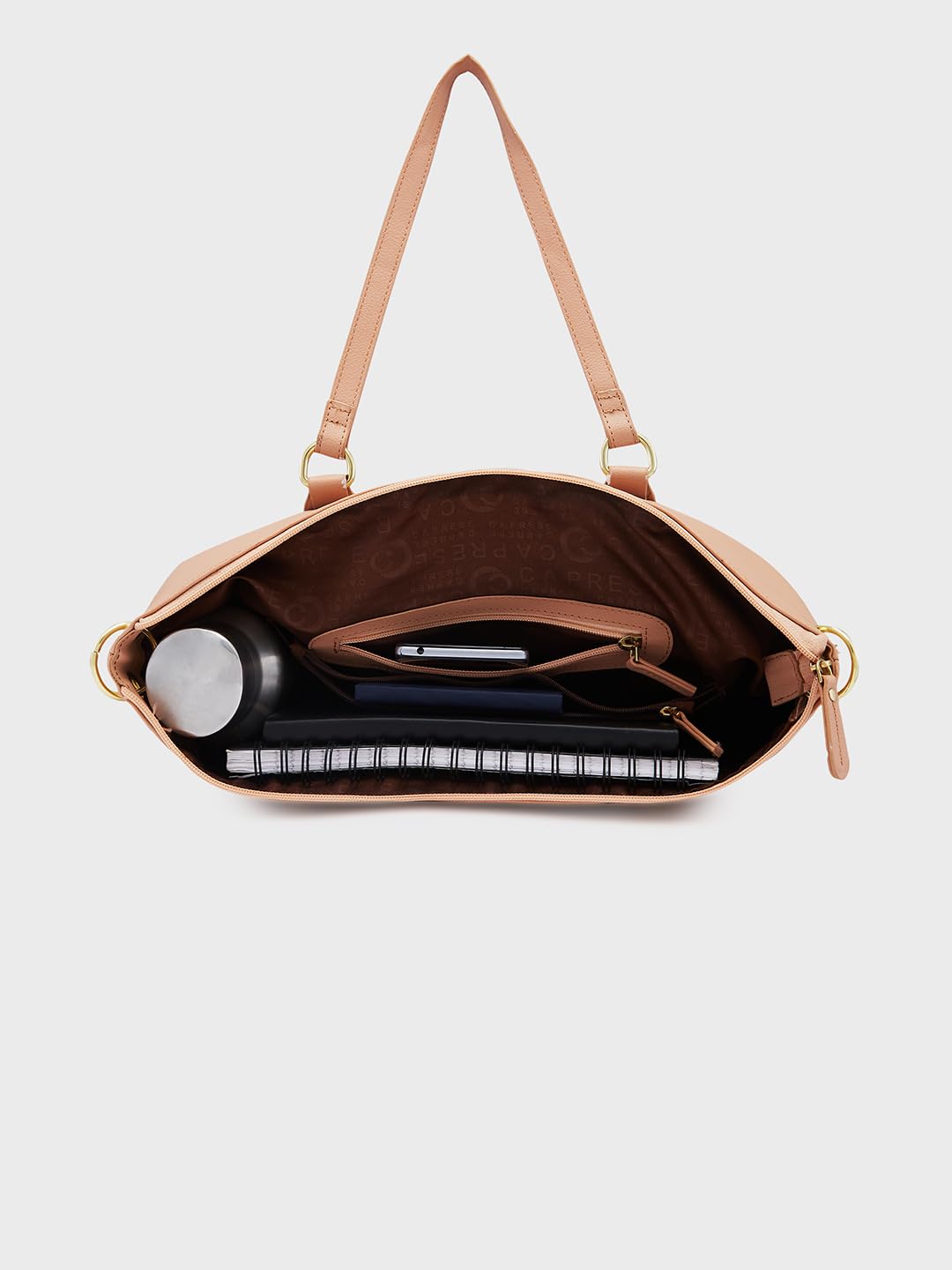 Caprese Amelia Satchel Handbag for Women Shoulder Bag with Multiple Pockets| Trendy and Functional Spacious Design Ideal for Work Everyday Outings and Travel