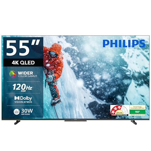 PHILIPS 139 cm (55 inches) 8100 Series 4K Ultra HD Smart QLED Google TV 55PQT8100/94