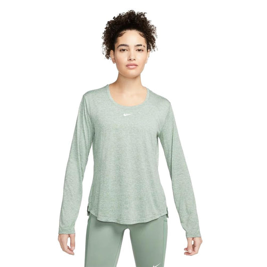 Nike Women's Slim Shirt (DD0642-357_Jade Smoke/HTR/White M)