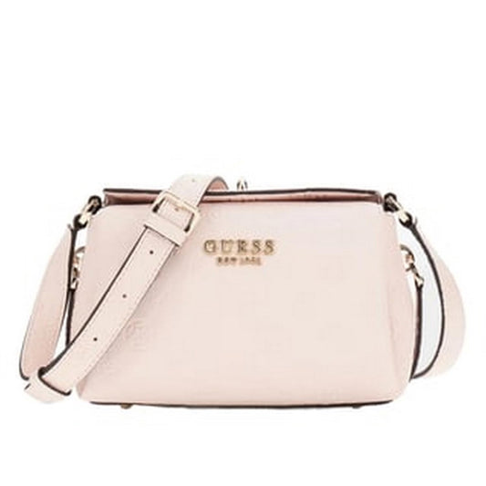 Guess Rosewater Logo Textured Phoebe Mini Crossbody Bag