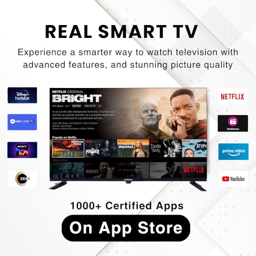 Uniboom_Optima Series 80 cm (32 inch) HD Smart LED TV |Android TV with Voice Command App |5000+ Free Movies |30W Sonic Boom Speakers| 500+ Certified Apps |Mobile Remote |Mobile Screen Cast-32S-ULT-AED