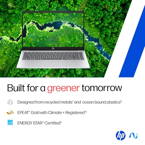 HP OmniBook 3 AMD Ryzen AI 5 340 Next Gen AI Laptop, (16GB LPDDR5X,512GB SSD), Anti-Glare,14''/35.6cm FHD,Win11,Office24, Silver,1.47kg, FHD Camera w/Privacy Shutter, Backlit, ha0000AU