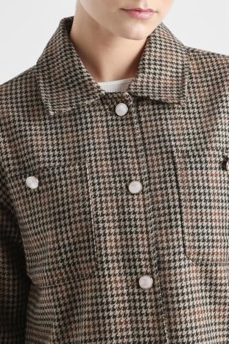 Women Multi Checked Casual Jacket