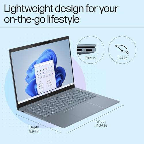HP Pavilion Plus AI Laptop, Intel Core Ultra 5 125H, 10-12 Tops, 16GB LPDDR5x, 512GB SSD, 14-inch(35.6cm) 300 nits, WQXG Care Pack 2 Years Additional Warranty with Onsite Support