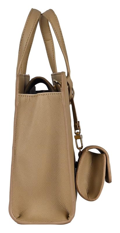 eske Amalia - Vegan Leather Solid Pattern Handbag for Women - Premium Handbags for Ladies, Brown