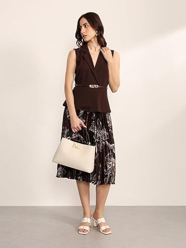 Kazo Industry Midi Dress with Belt (Brown XS)